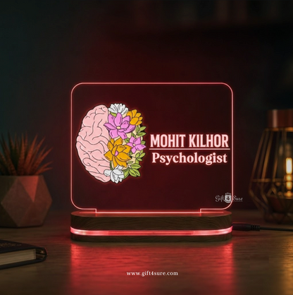 PSYCHOLOGIST DOCTOR ACRYLIC LED LAMP (MULTICOLOR)