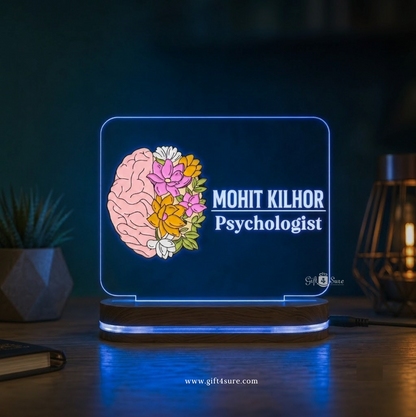 PSYCHOLOGIST DOCTOR ACRYLIC LED LAMP (MULTICOLOR)