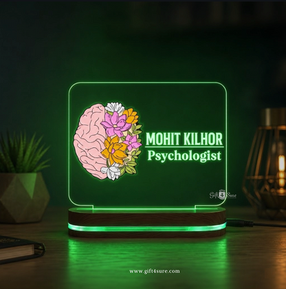PSYCHOLOGIST DOCTOR ACRYLIC LED LAMP (MULTICOLOR)