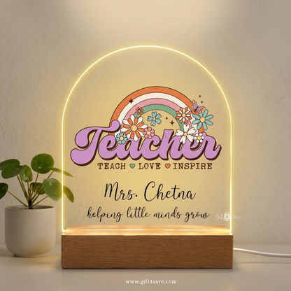 TEACHER ACRYLIC LED LAMP-2