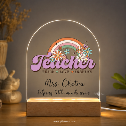 TEACHER ACRYLIC LED LAMP-2