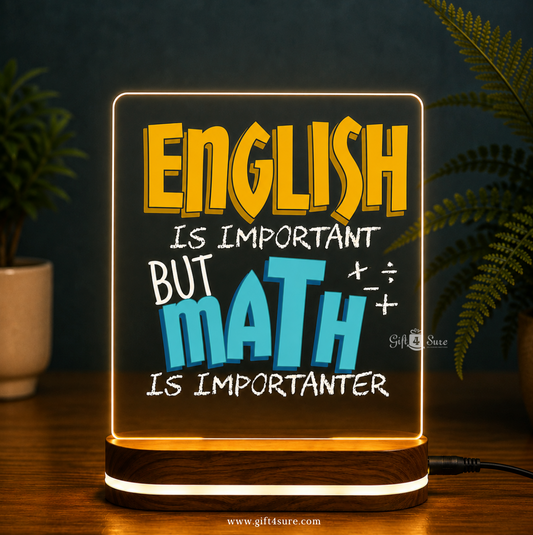 MATH TEACHER ACRYLIC LED LAMP-2