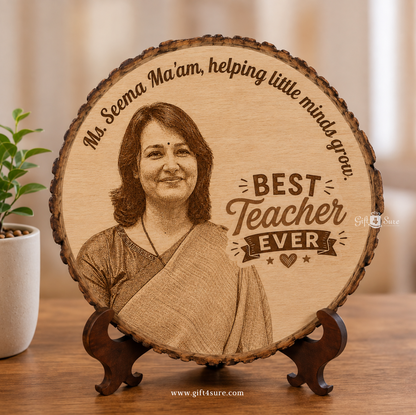 NATURAL WOODEN SLICE FRAME(TEACHER SPECIAL)