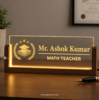 TEACHER'S DESK LED NAMEPLATE