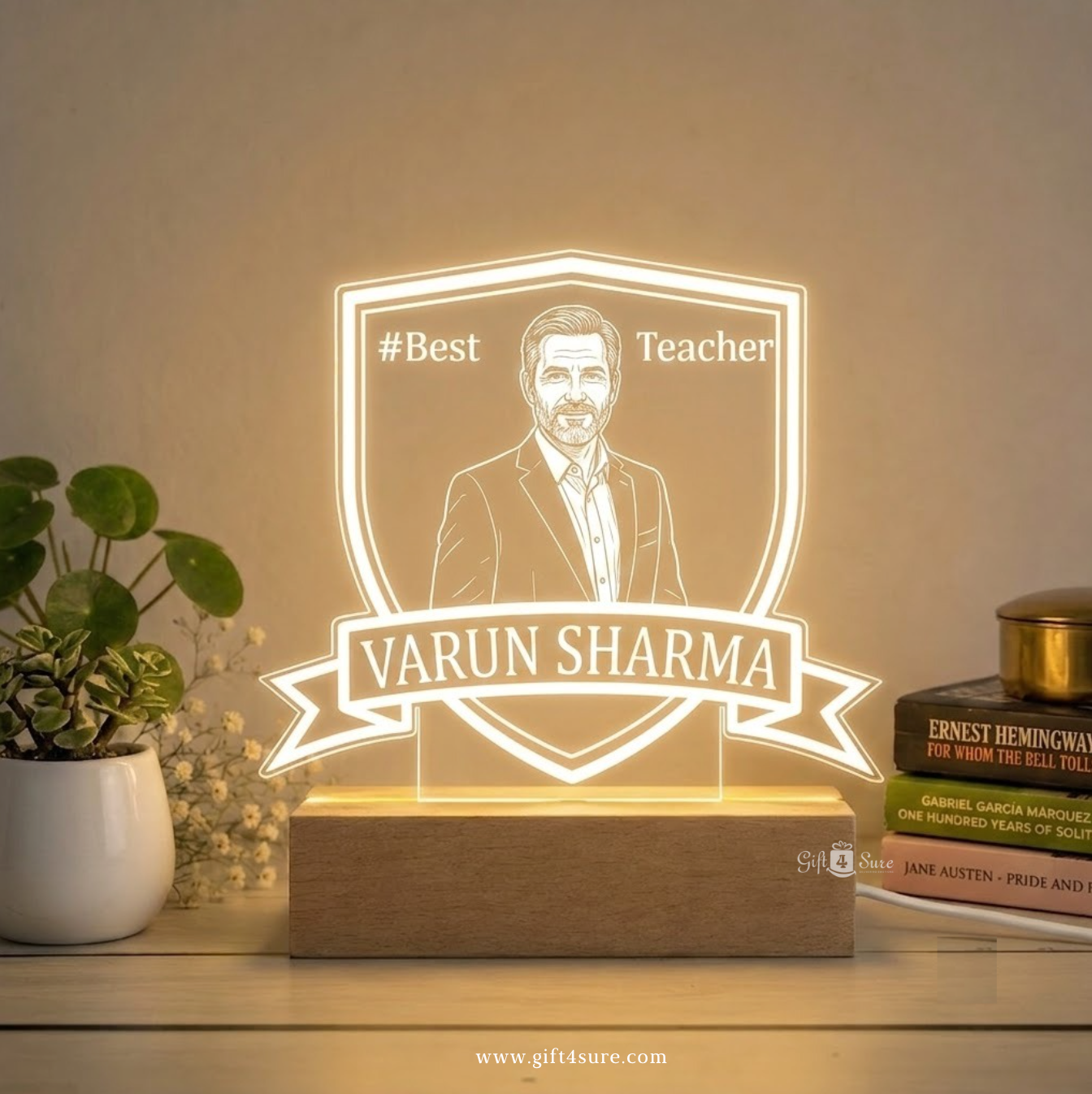 PERSONALISED TEACHER ACRYLIC LED LAMP