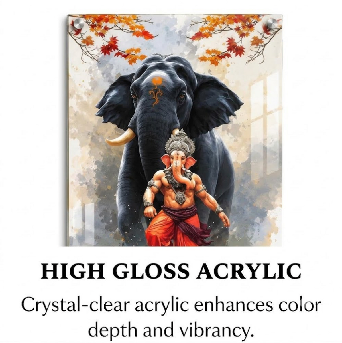 LORD GANESHA ACRYLIC WALL FRAME-2