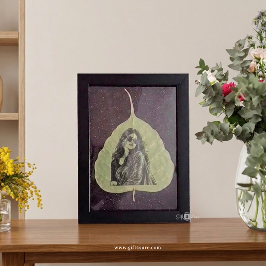 ORIGINAL DRIED LEAF PHOTO ART FRAME-1