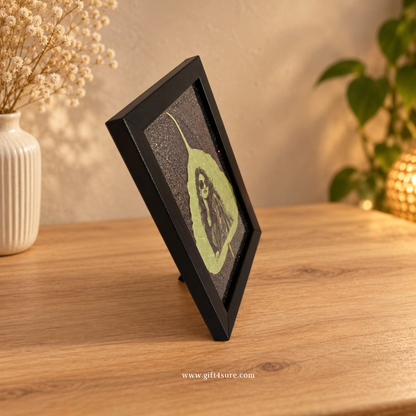 ORIGINAL DRIED LEAF PHOTO ART FRAME