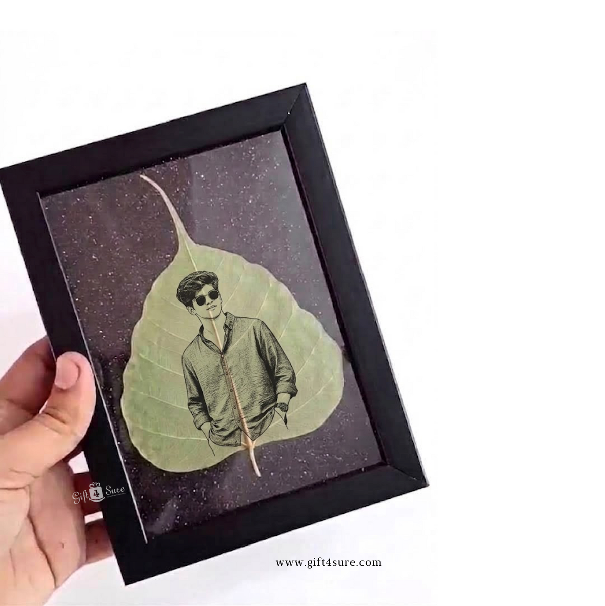 ORIGINAL DRIED LEAF PHOTO ART FRAME-2