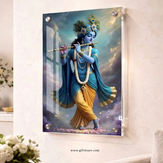 LORD KRISHNA ACRYLIC WALL FRAME