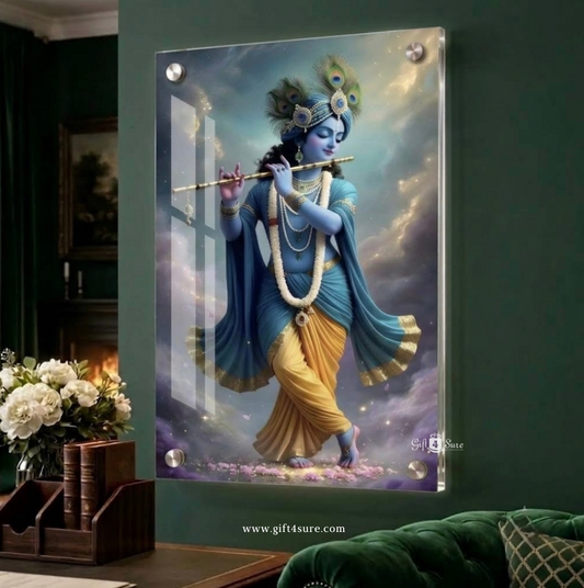 LORD KRISHNA ACRYLIC WALL FRAME
