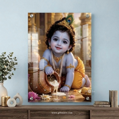 BAAL KRISHNA UV PRINTED ACRYLIC WALL FRAME