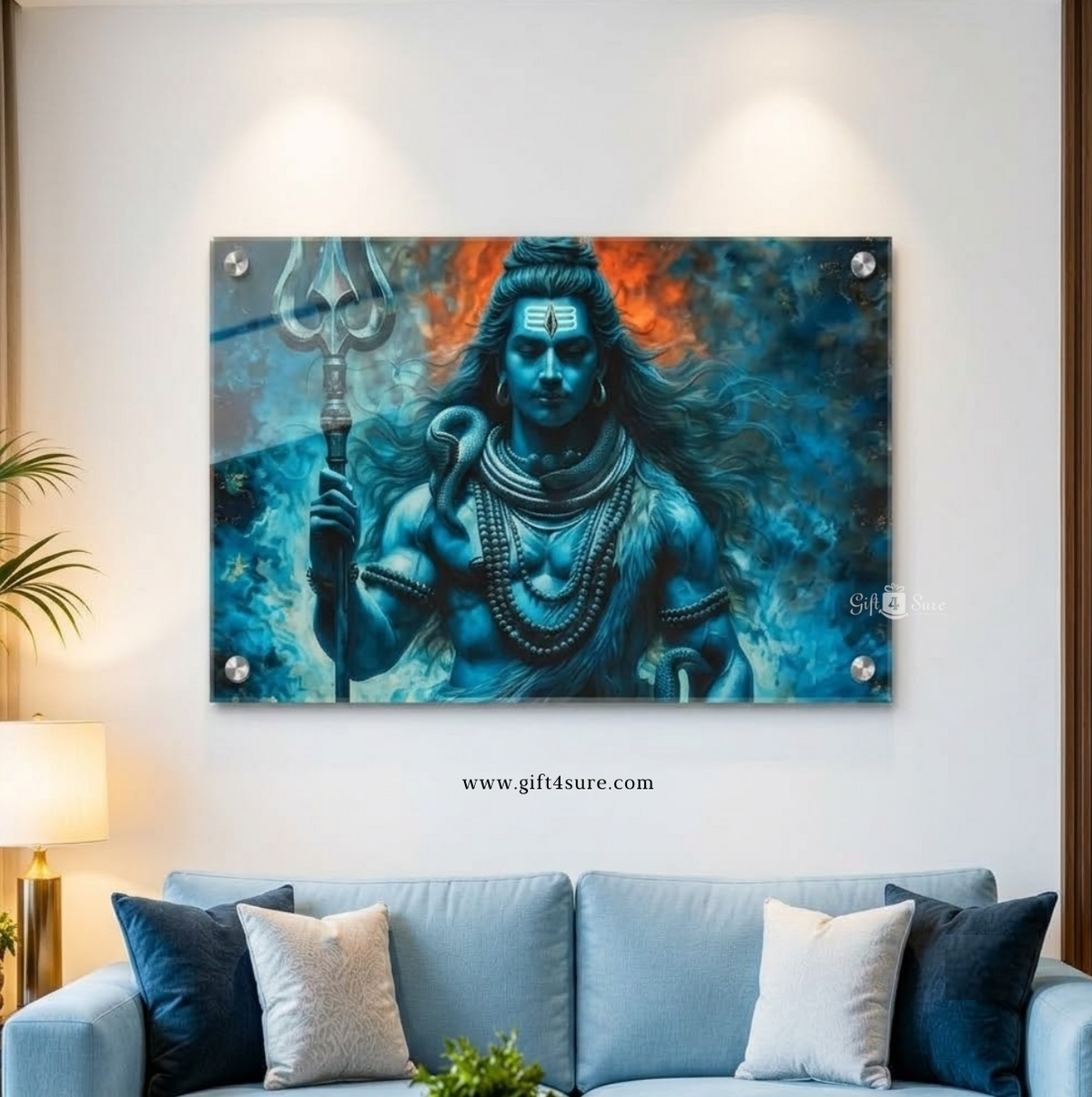 LORD SHIVA ACRYLIC UV PRINTED WALL FRAME