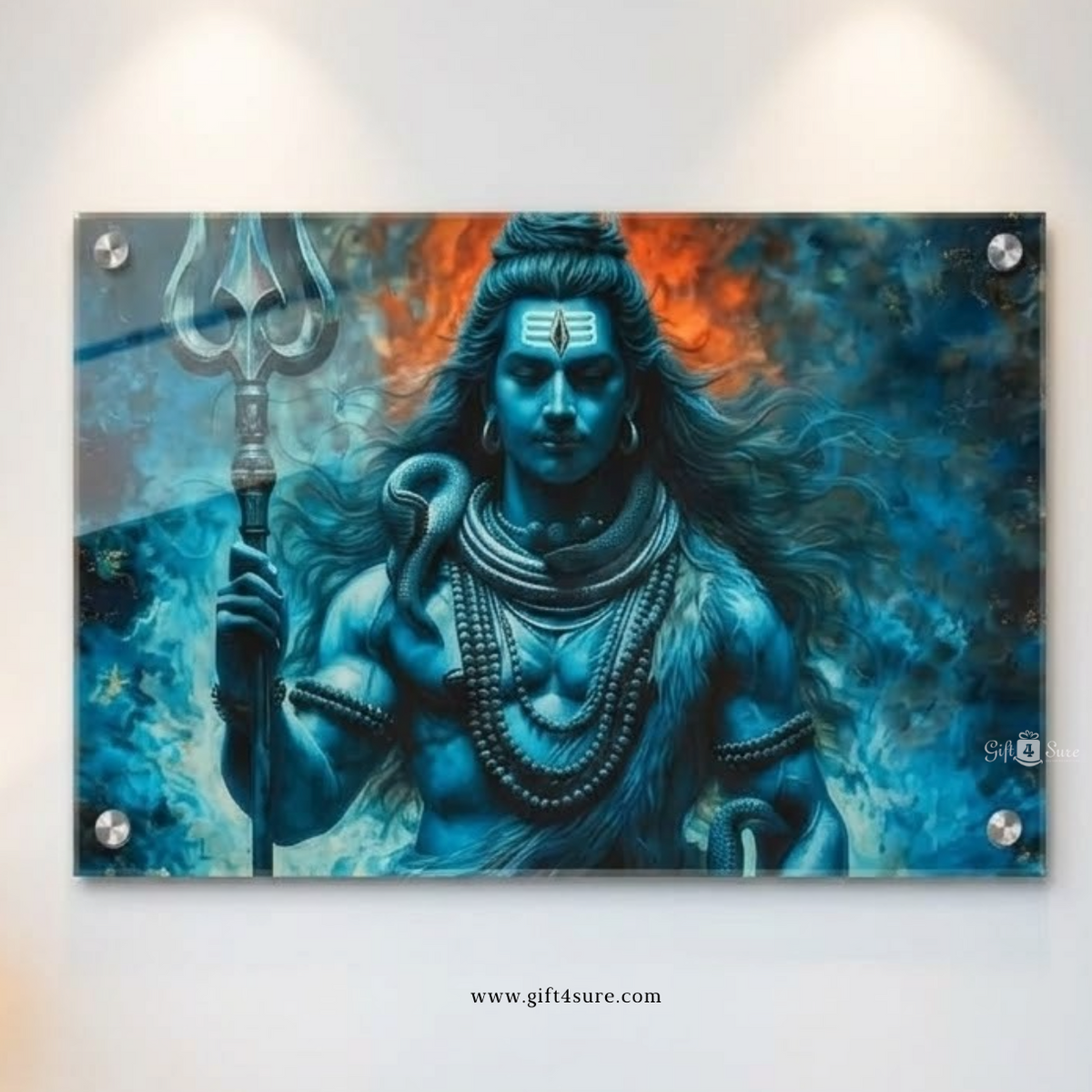 LORD SHIVA ACRYLIC UV PRINTED WALL FRAME