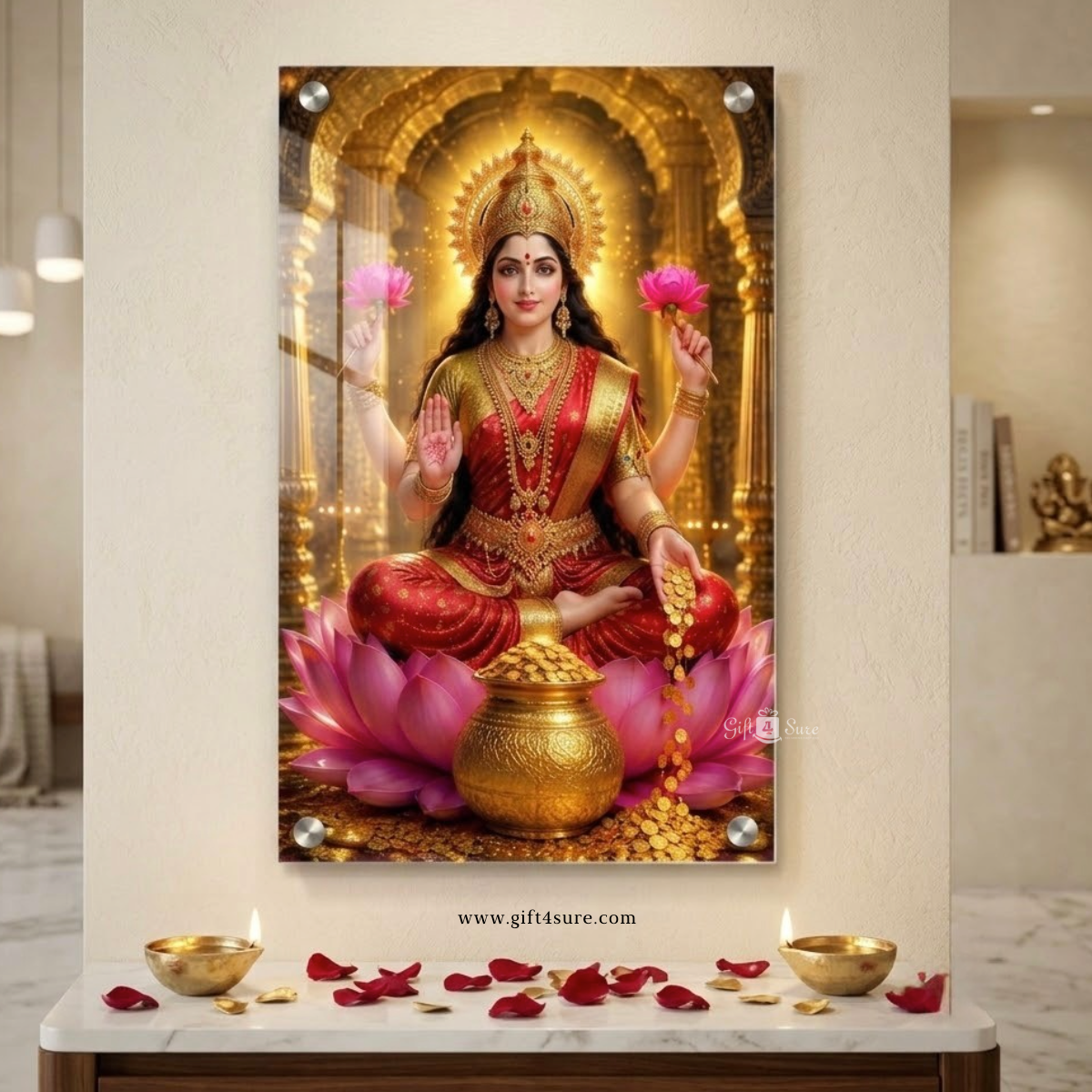 GODDESS LAXMI ACRYLIC UV PRINTED FRAME
