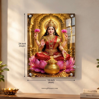 GODDESS LAXMI ACRYLIC UV PRINTED FRAME