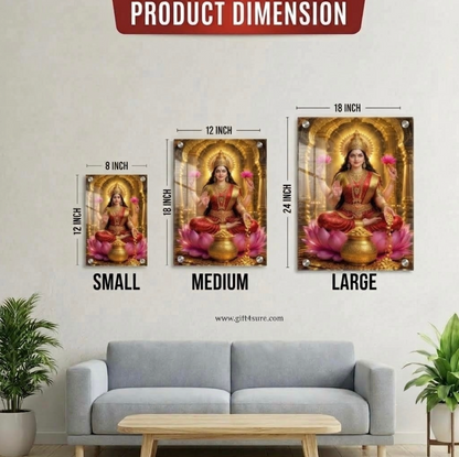 GODDESS LAXMI ACRYLIC UV PRINTED FRAME