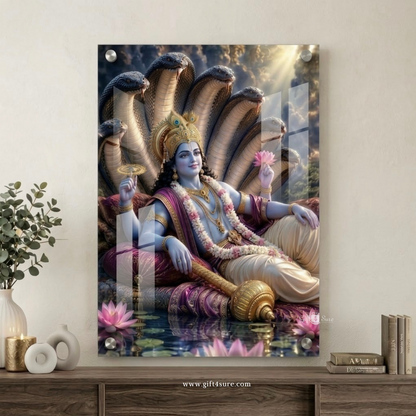 LORD VISHNU UV-PRINTED ACRYLIC WALL FRAME