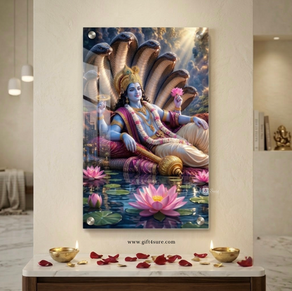 LORD VISHNU UV-PRINTED ACRYLIC WALL FRAME