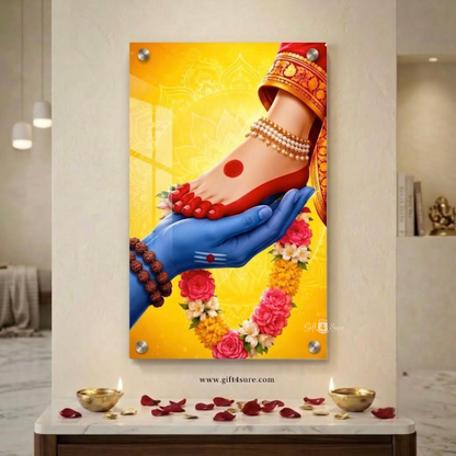 SHIV SHAKTI UV PRINTED ACRYLIC WALL FRAME