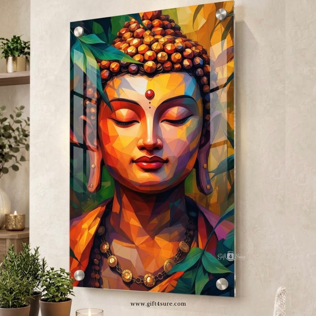 LORD BUDDHA ACRYLIC UV PRINTED WALL FRAME