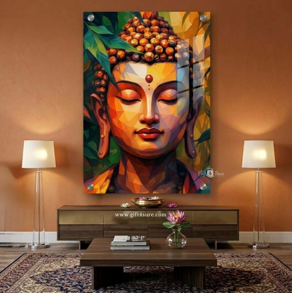 LORD BUDDHA ACRYLIC UV PRINTED WALL FRAME
