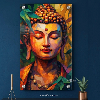 LORD BUDDHA ACRYLIC UV PRINTED WALL FRAME