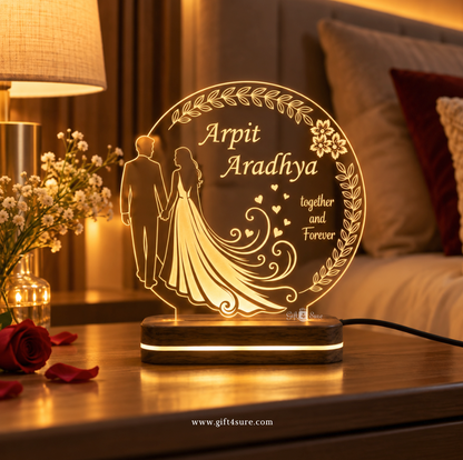 ROMANTIC COUPLE ACRYLIC LED LAMP