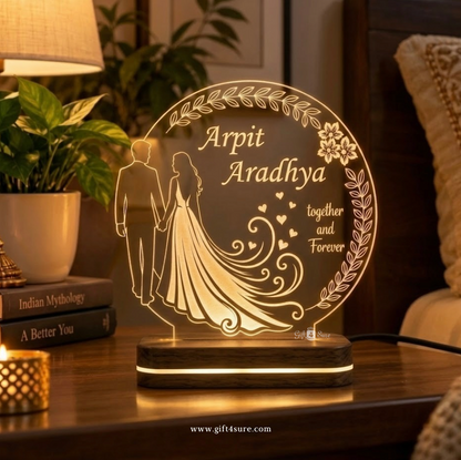 ROMANTIC COUPLE ACRYLIC LED LAMP