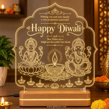LAXMI GANESH ACRYLIC LED LAMP