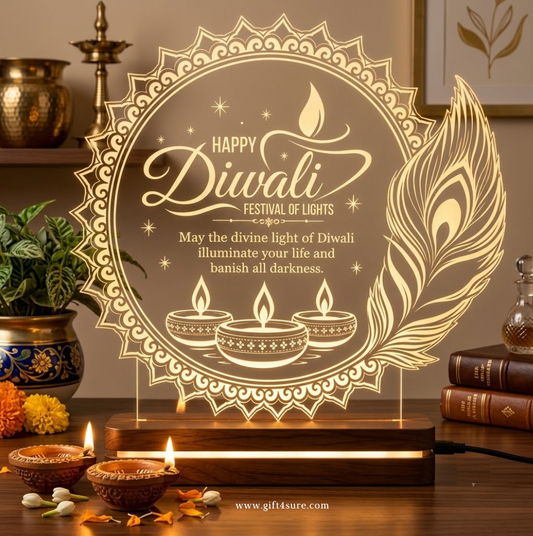 HAPPY DIWALI ACRYLIC LED LAMP