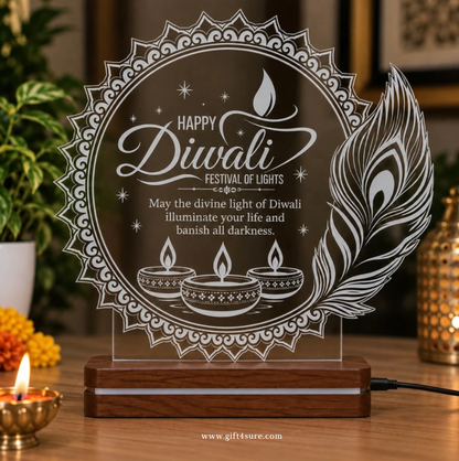 HAPPY DIWALI ACRYLIC LED LAMP