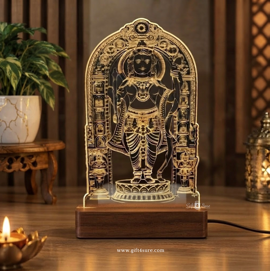 AYODHYA RAM LALLA ACRYLIC LED LAMP