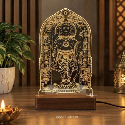 AYODHYA RAM LALLA ACRYLIC LED LAMP