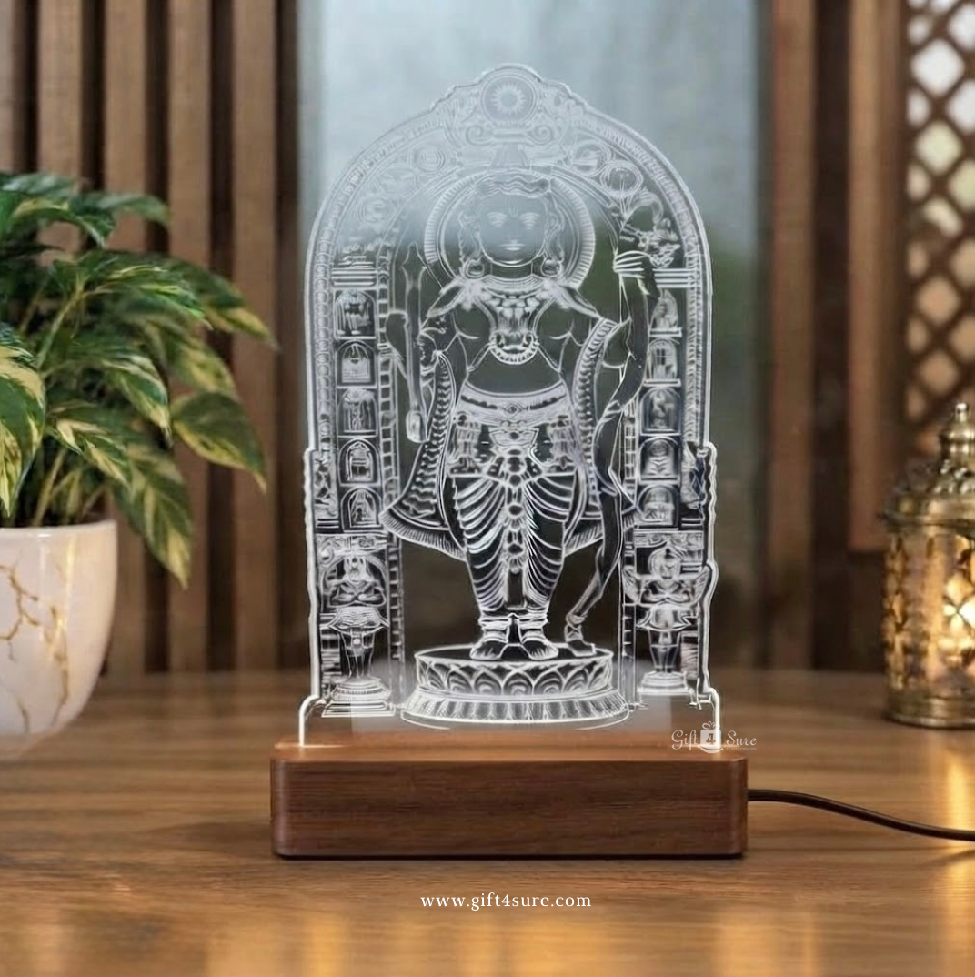 AYODHYA RAM LALLA ACRYLIC LED LAMP