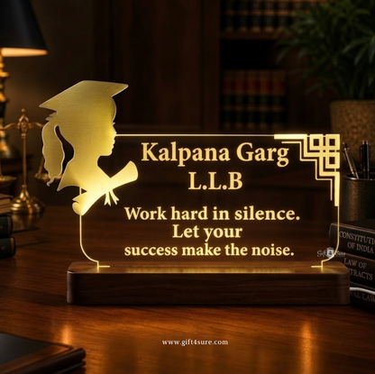 PERSONALISED LAWYER ACRYLIC LED LAMP