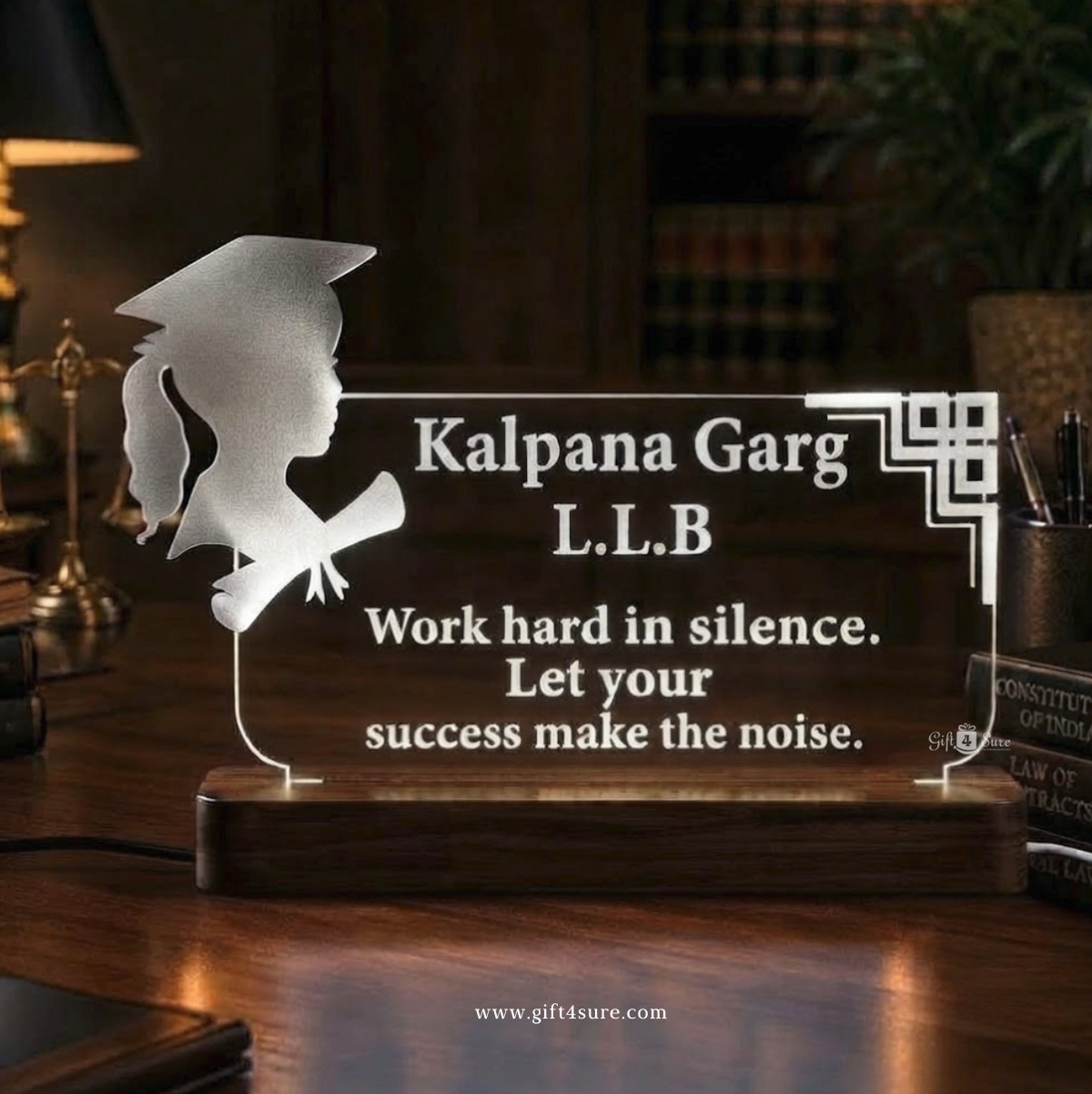 PERSONALISED LAWYER ACRYLIC LED LAMP