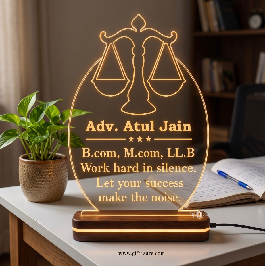 ADVOCATE PERSONALIZED ACRYLIC LED LAMP