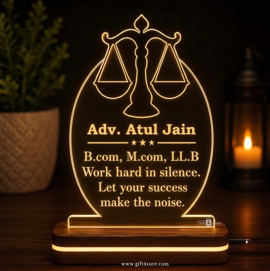 ADVOCATE PERSONALIZED ACRYLIC LED LAMP