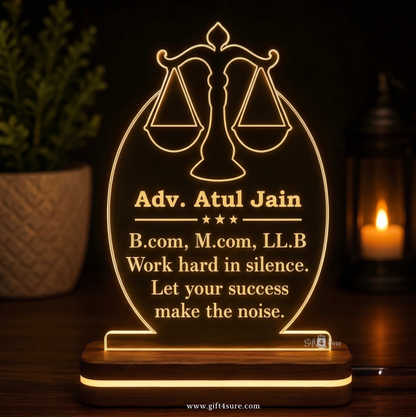 ADVOCATE PERSONALIZED ACRYLIC LED LAMP