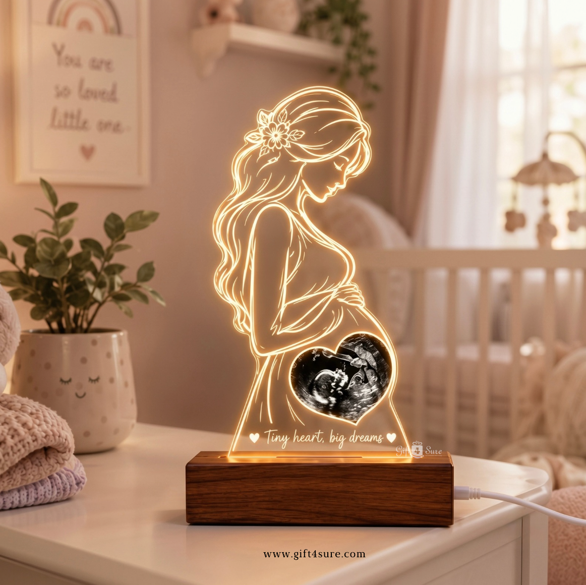MOM-TO-BE ULTRASOUND ACRYLIC LED LAMP