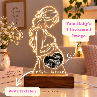 MOM-TO-BE ULTRASOUND ACRYLIC LED LAMP