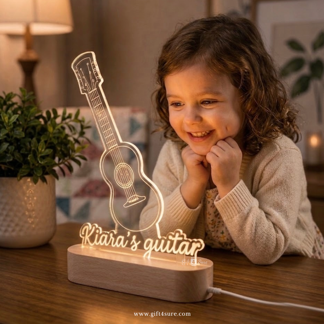 PERSONALISED GUITAR ACRYLIC LED LAMP