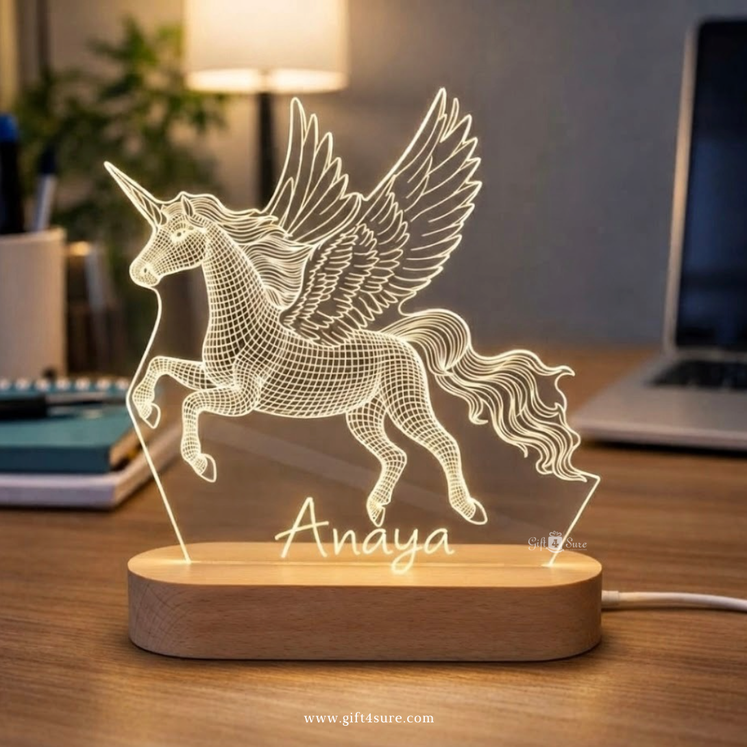PERSONALISED UNICORN ACRYLIC LED LAMP