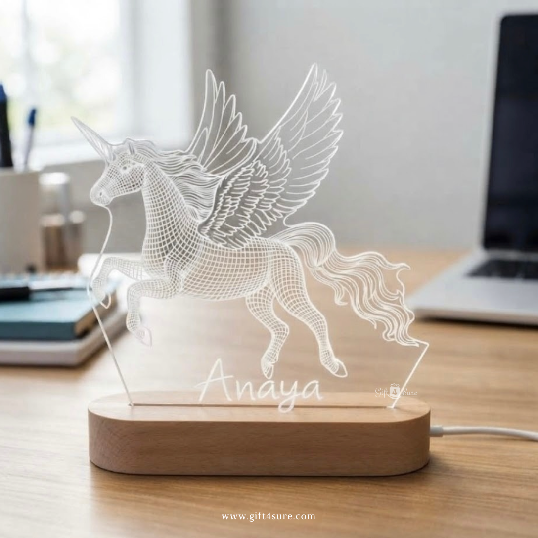 PERSONALISED UNICORN ACRYLIC LED LAMP