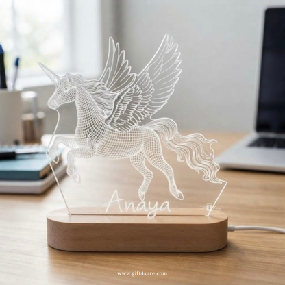 PERSONALISED UNICORN ACRYLIC LED LAMP