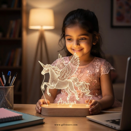 PERSONALISED UNICORN ACRYLIC LED LAMP