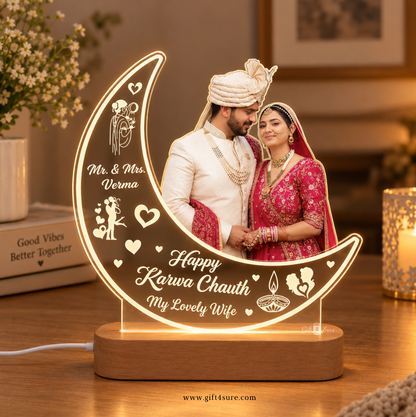 ANNIVERSARY MOON COUPLE ACRYLIC LED LAMP