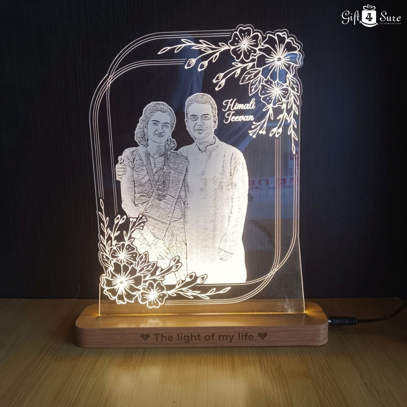 PHOTO ENGRAVED ILLUSION LAMP