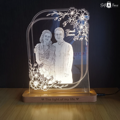 PHOTO ENGRAVED ILLUSION LAMP